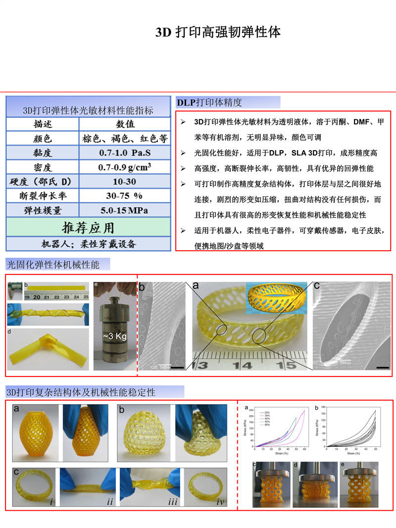 A1001打印3D高强韧弹性